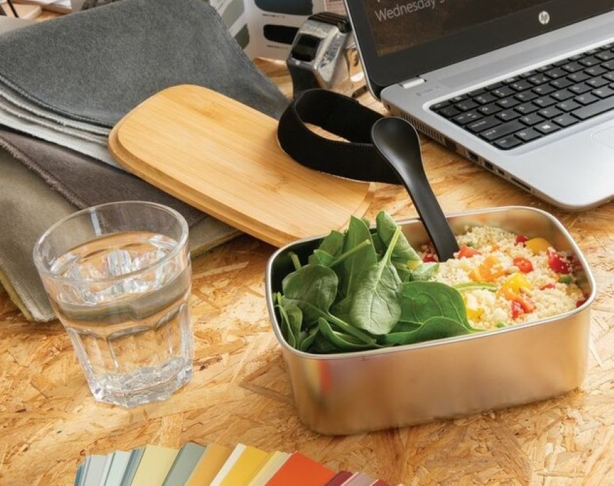 Ekologiczny lunchbox z bambusową pokrywą