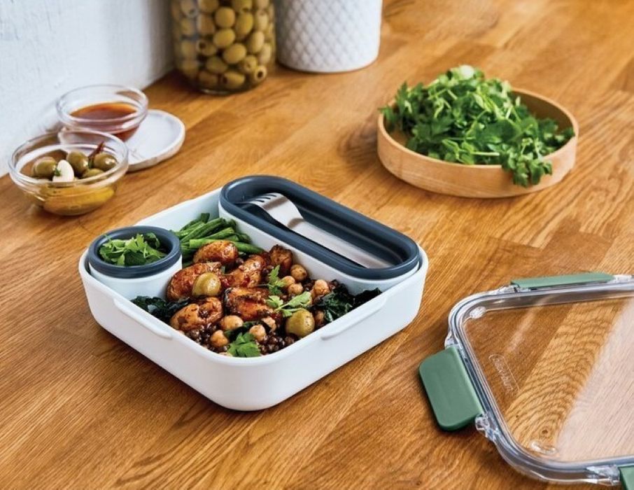 Metalowy lunchbox z logo firmy